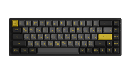 Игровая механическая клавиатура AKKO 3068B Plus Black&Gold CS Jelly Pink