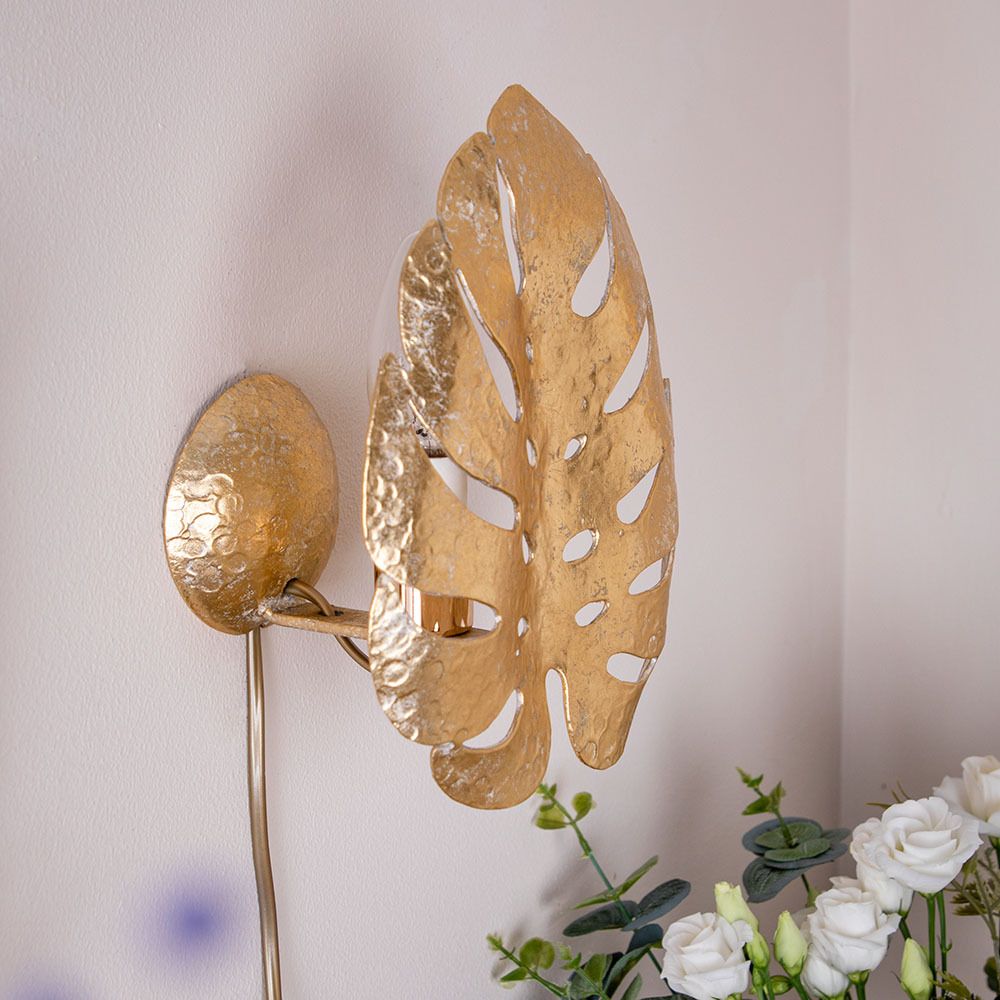 Бра настенный светильник Monstera Deliciosa (Монстера) Айвори