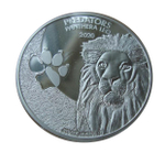 Конго 20 франков 2020 Лев Panthera leo Хищники BU СЕРЕБРО