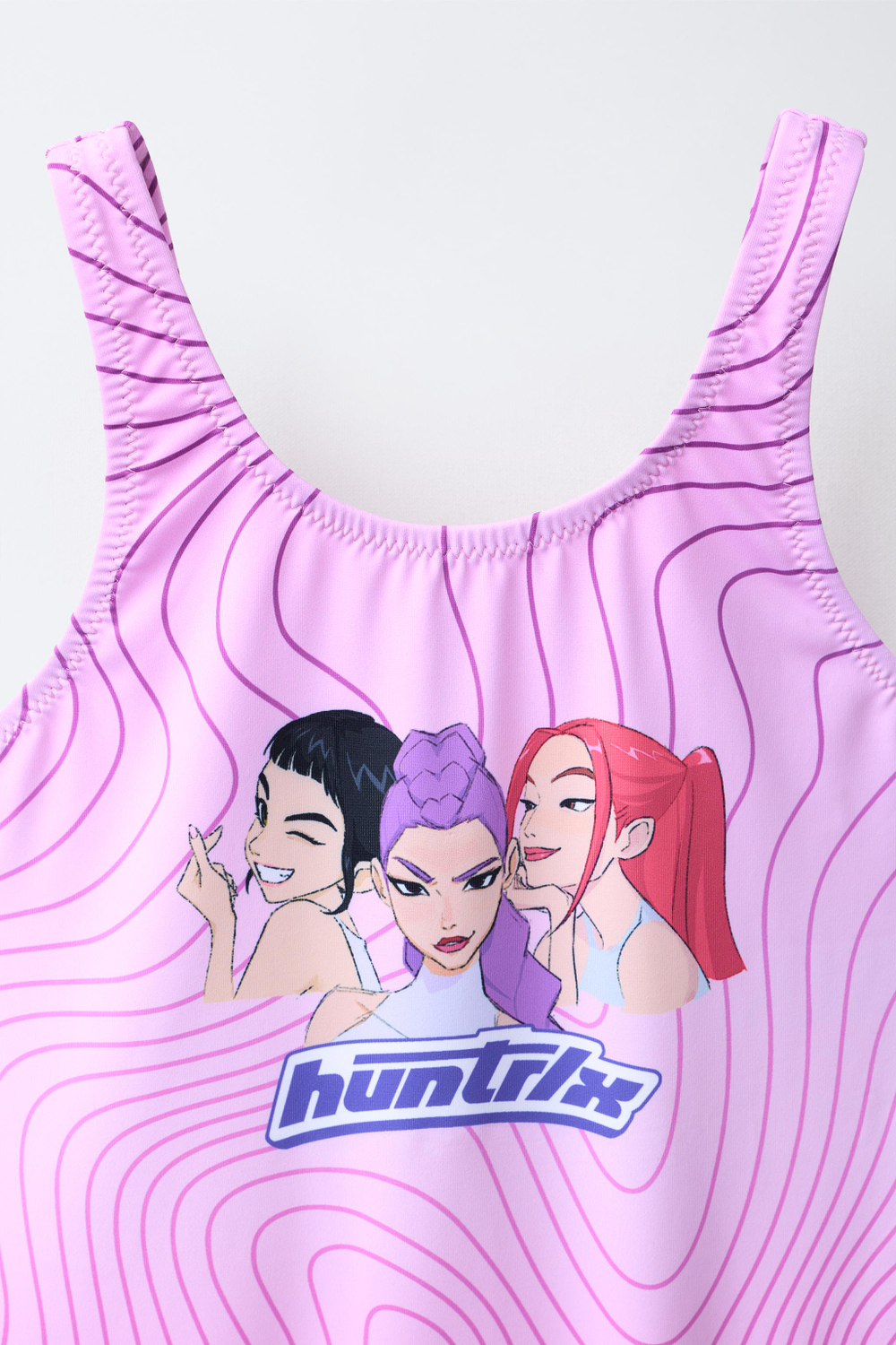 ZARA КУПАЛЬНИК KPOP DEMON HUNTERS™ NETFLIX ©, РОЗОВЫЙ/ЛИЛОВЫЙ