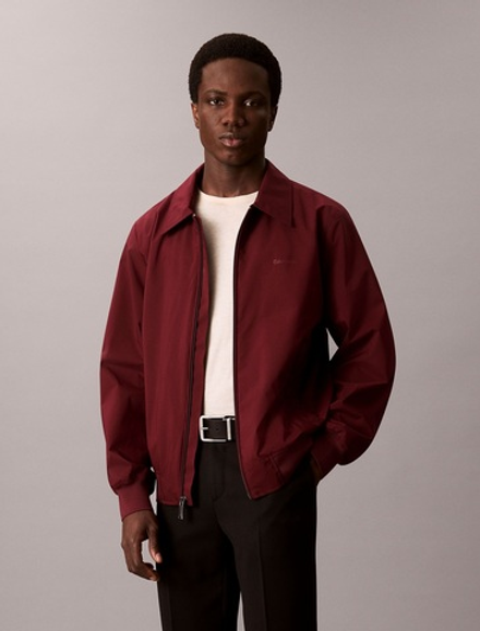 Куртка Calvin Klein Collared Relaxed Windbreaker Jacket Deep Rouge