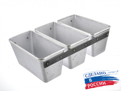 Форма для выпечки хлеба Л-11 3-х секционная 310х145х100 мм