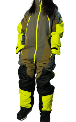 Комбинезон EXTREME 2.0 Man Grey - Brown - Lime Утепленный (100) (XL)