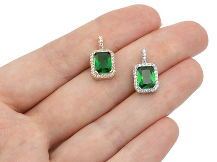 Подвеска-кулон "Изумруд", 16,5мм