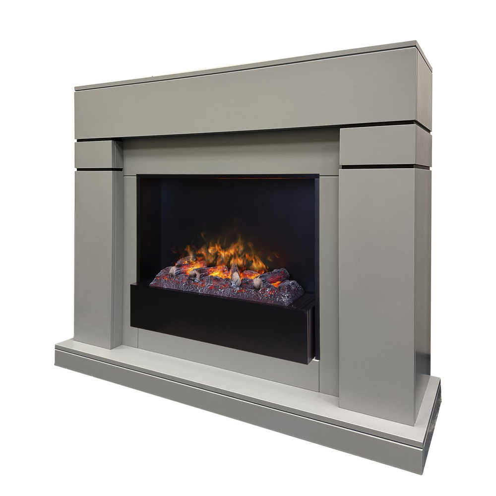 Электрокамин RealFlame Lindelse 26 GR серый, графит c очагом 3D Cassette 630