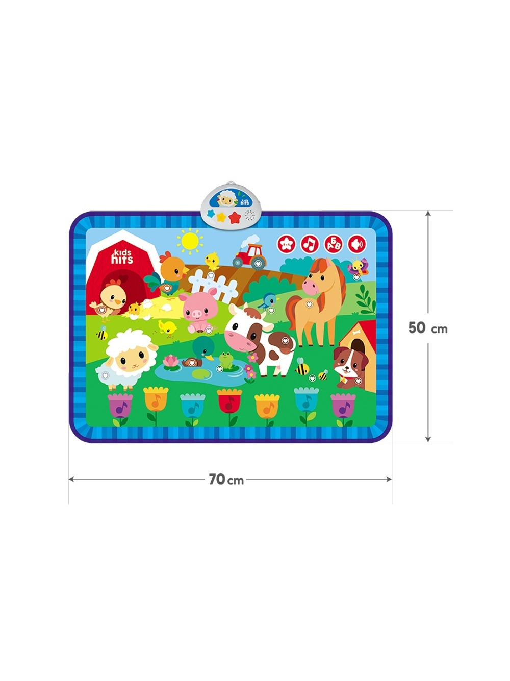 Интерактивная игрушка Kids Hits Музыкальный коврик с огоньками Кто пасется на лугу