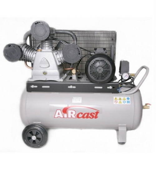 Компрессор Ремеза C-100LB75 (380В) горизонтальный с ременным приводом