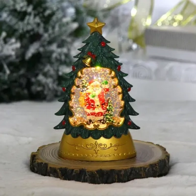 Сувенир с подсветкой «Лесная загадка - Дед Мороз» 9.3*5.3*14.6 см