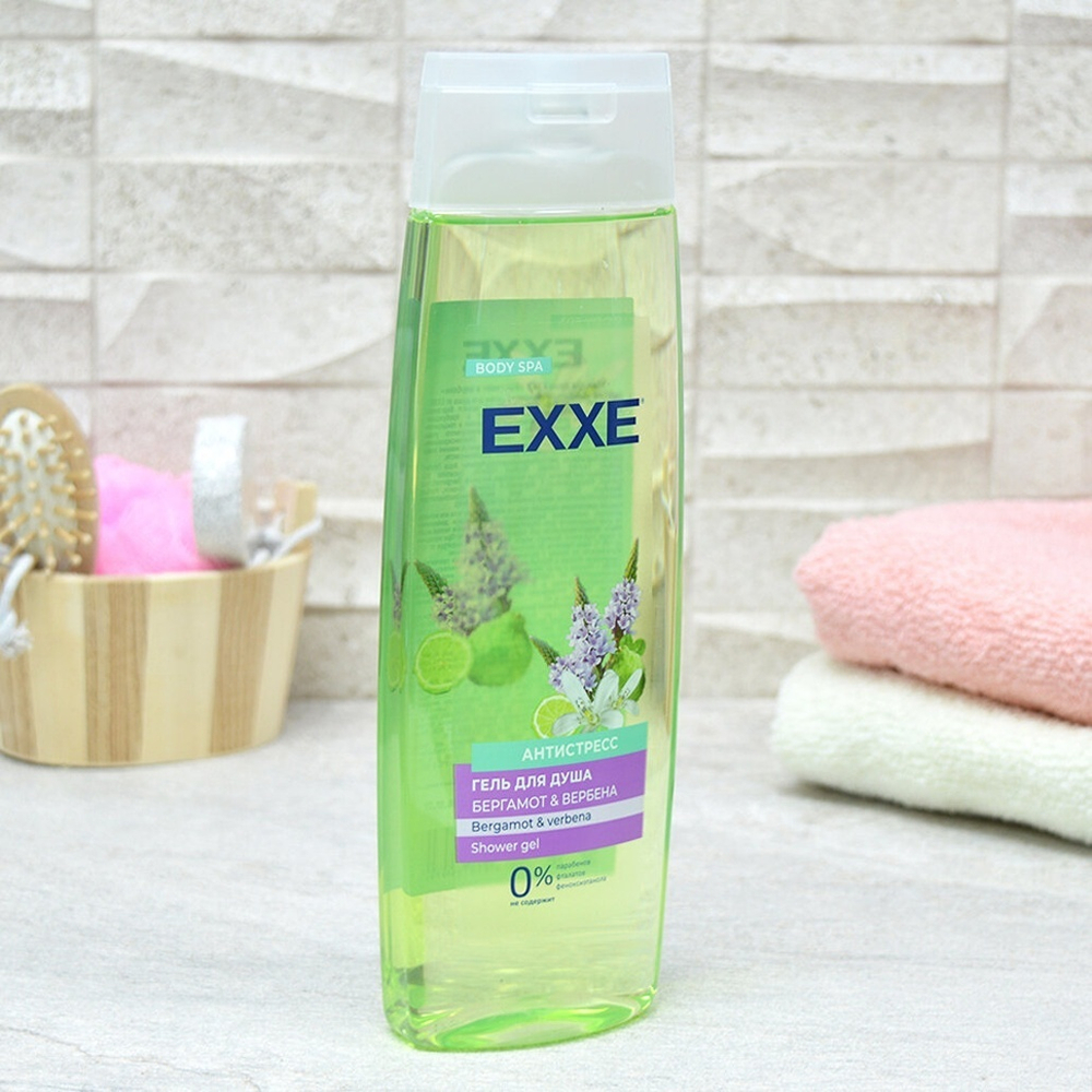 Гель для душа "Бергамот и вербена" 400мл EXXE
