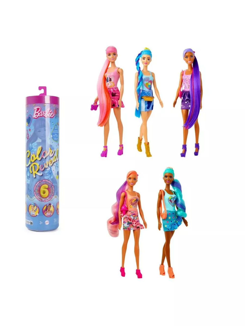 Кукла барби Color Reveal HJX55 «Джинсовый стиль»