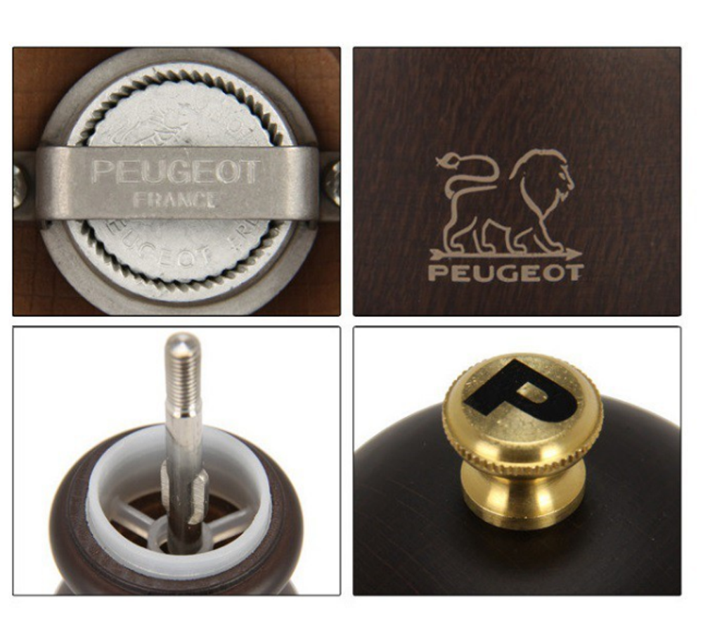 Мельница для перца 22 см Peugeot Paris темно-коричневая Франция механизм