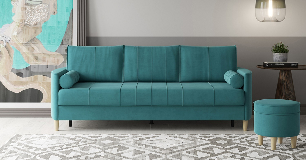 Диван кровать Лора, Зеленый