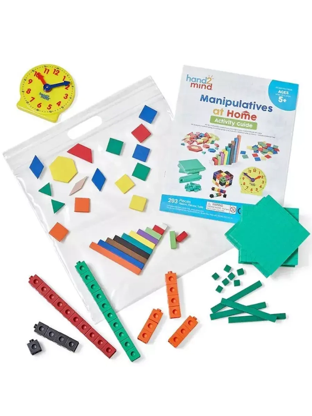 Learning Resources 93538 Математический набор возьми с собой.1-2 ступень (5-7 лет, 292 элемента), Артикул: 93538