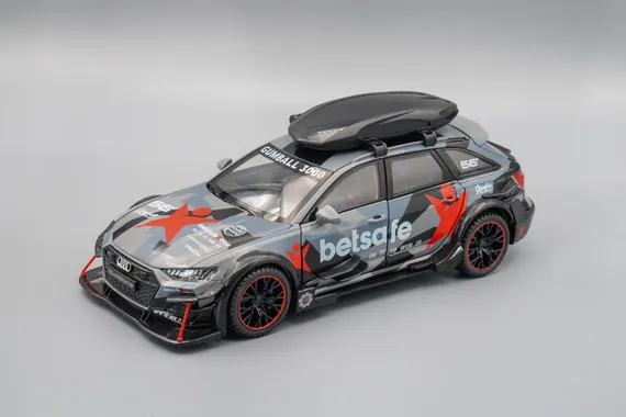 Машинка металлическая 1:24 "AUDI RS6" камуфляж с обвесом 1900-282