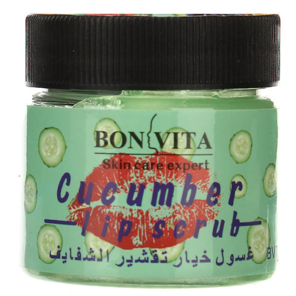 Скраб-бальзам для губ Bon Vita Огурец Cucumber Lip Skrub, 40 гр