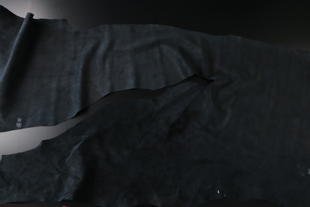 Уценка: Кожа для обуви чёрная кож кусок 151 дм²