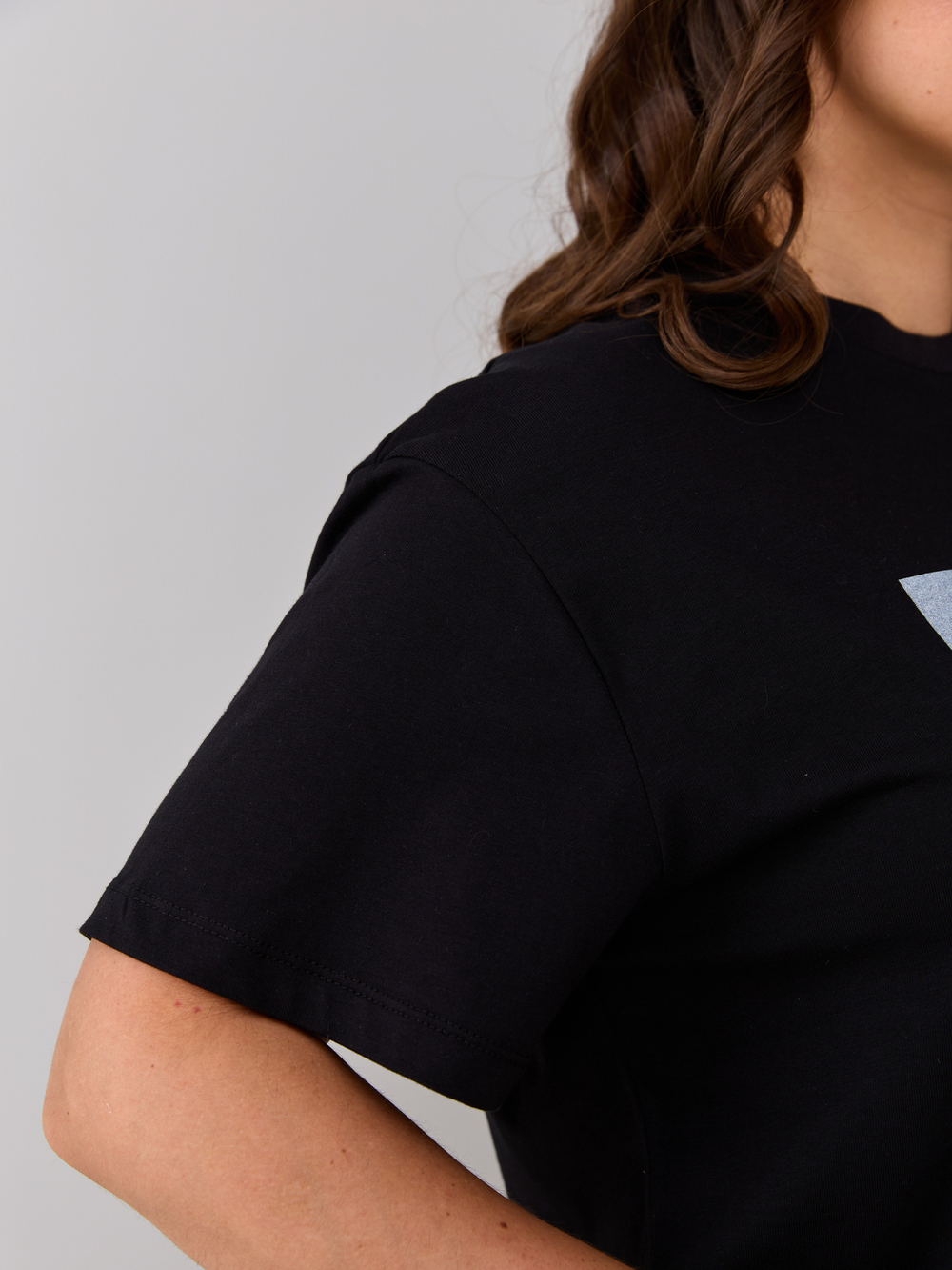 Пижама с брюками КБк-193П/черный-ромашки