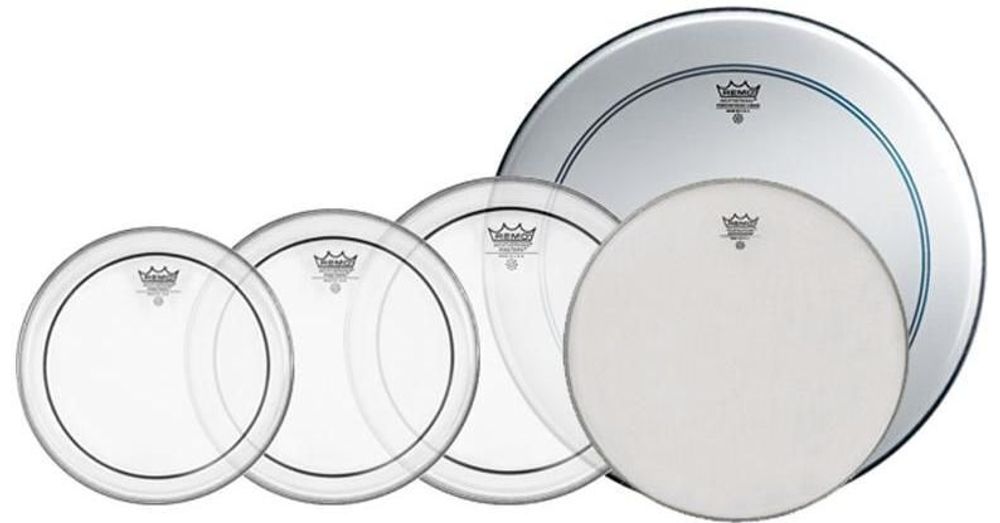 Набор Пластиков Pinstripe Clear 10&quot;, 12&quot;, 14&quot;, P3 Clear 22&quot;, Ambassador Coated 14&quot; Remo Pp-0260-Ps