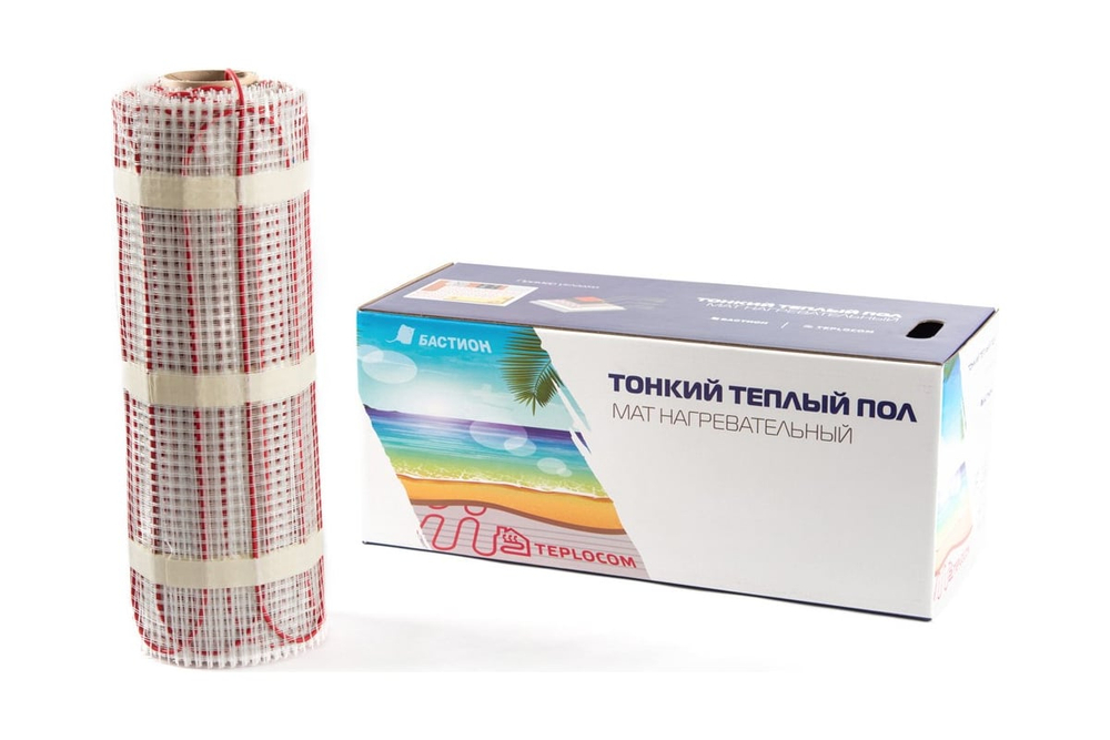 Маты нагревательные двужильные TEPLOCOM МНД-8,0-1280 Вт