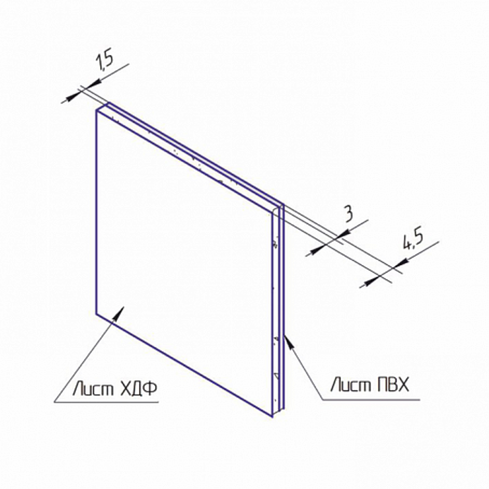 Добор KAPELLI для "F" наличника Под покраску RAL ПВХ/МДФ 2070*100*5
