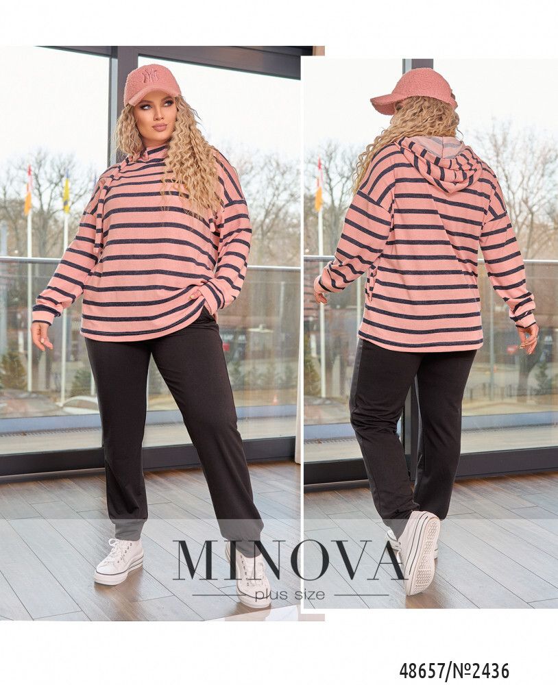 Костюм 2436-розовый-графит Minova