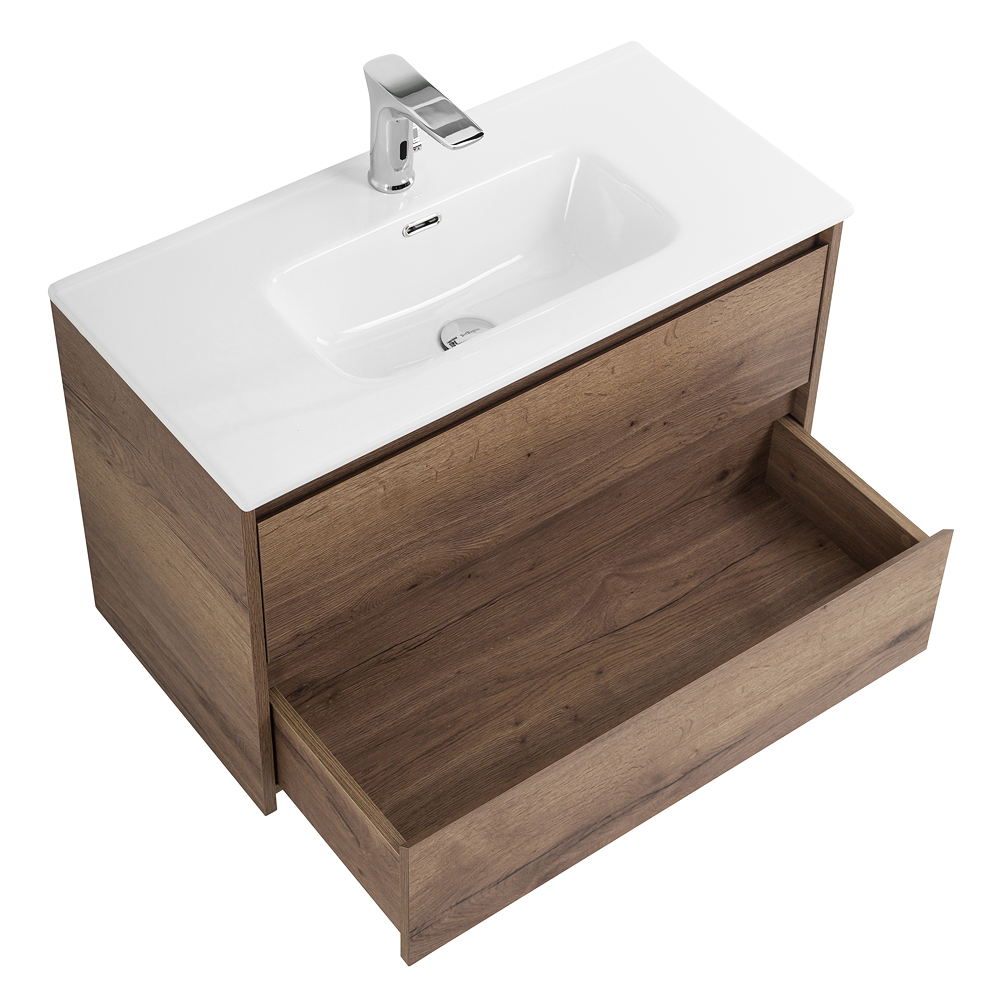 Тумба подвесная с раковиной BelBagno KRAFT 39-800/390-2C-SO-RT