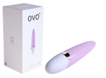 Мини-вибратор OVO (5 режимов) (Цвет: сиреневый с белым)