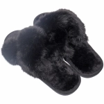 Тапочки женские домашние «TWIN», цвет чёрный, р-р 40-41