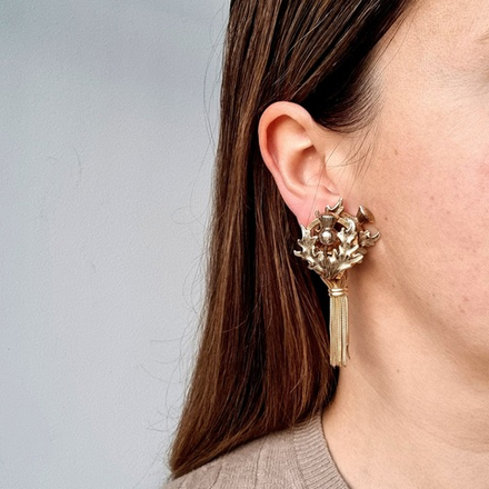 Клипсы с чертополохом