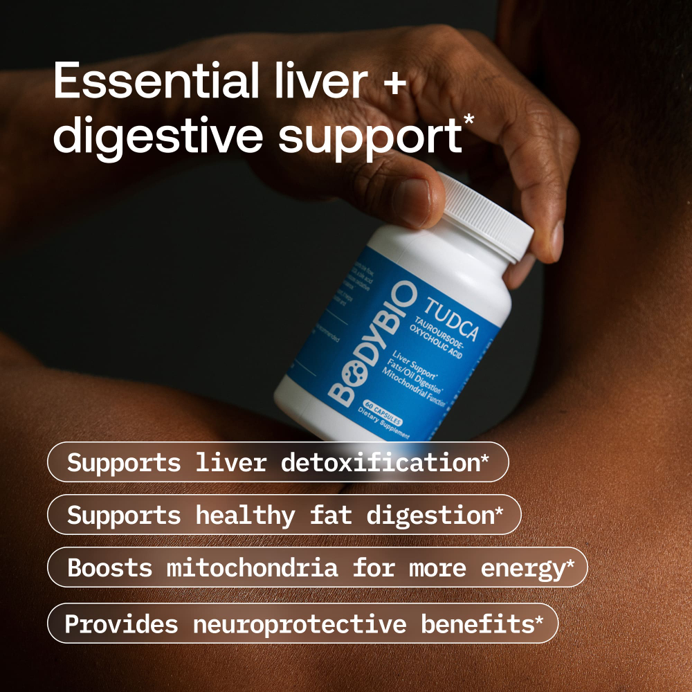 BodyBio, TUDCA, 60 капсул (250 мг в 1 капсуле)