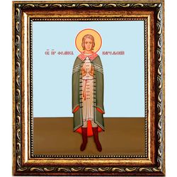 Феликс Карельский преподобный. Икона на холсте.