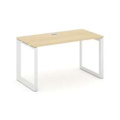 Style Project Стол письменный SN-59O.SP-003 Акация Лорка/Металл Белый/Белый Заглушка 1380*600*750