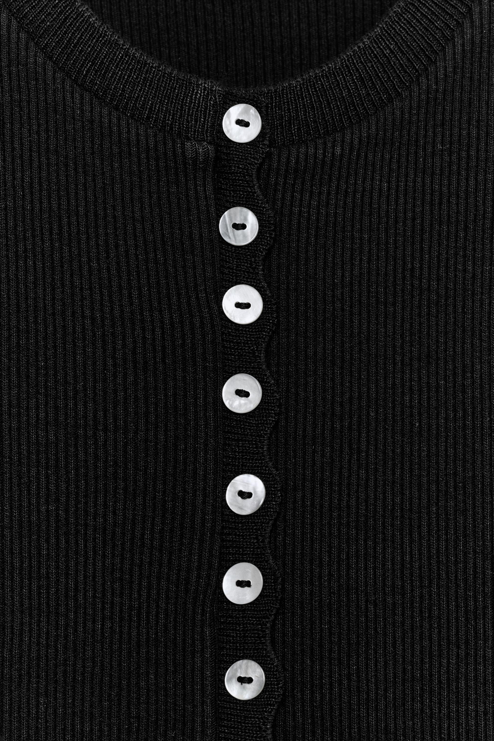 ZARA ТОП НА ПУГОВИЦАХ, ЧЕРНЫЙ