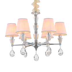 Люстра Cloyd ARTORIA C6 / бел. абажур - Ø65 см - хром (арт.10799)