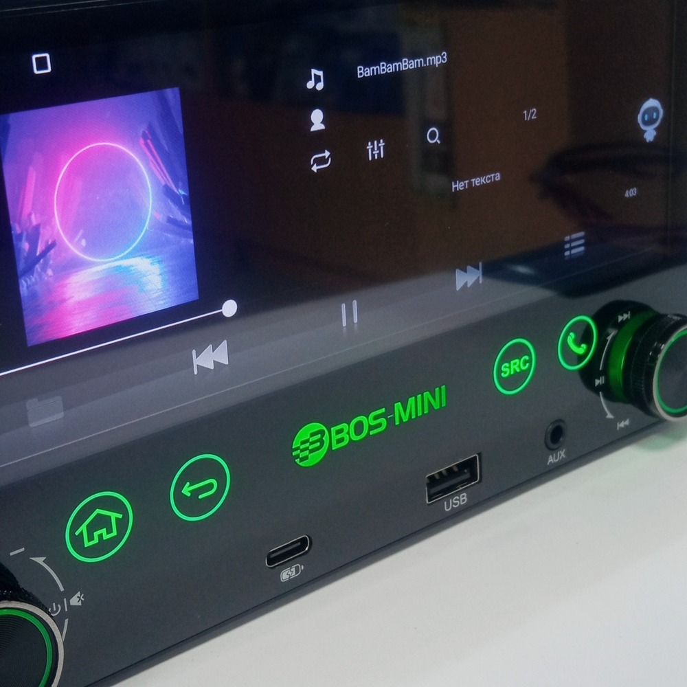 Автомагнитола 1DIN с экраном 6.86" Android 4+64GB BOS-MINI BOSN578D