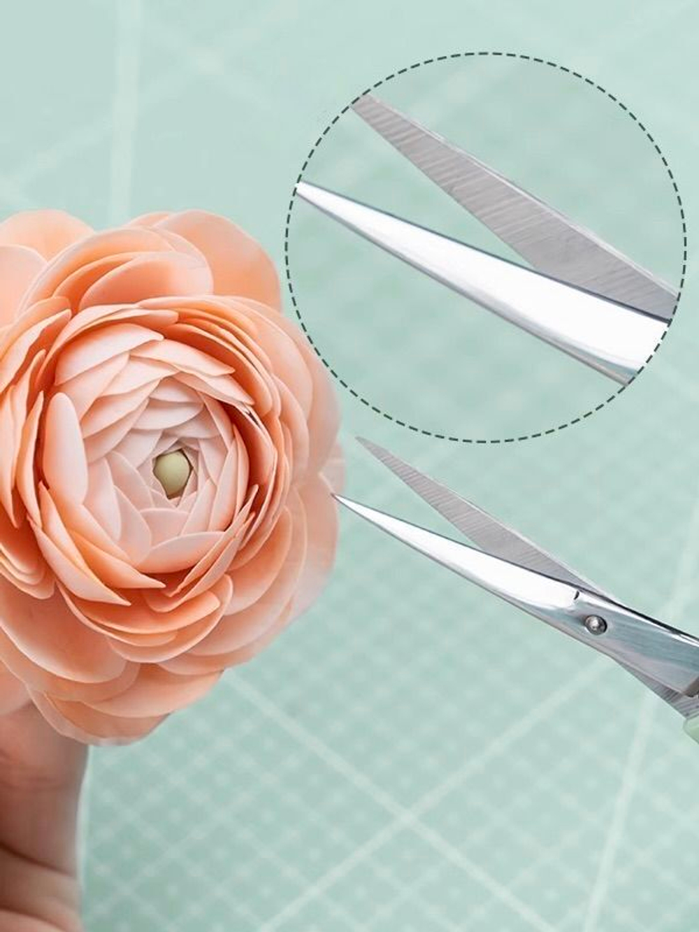 Ножницы и кусачки для флористической проволоки / Набор из двух инструментов для лепки декоративных цветов из сахарной мастики, глины, холодного фарфора