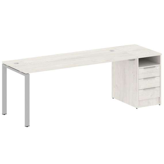 Метал Систем Рабочая станция с тумбой на П-образном м/к БП.РС-СТП-1.5