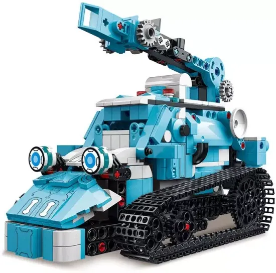 Конструктор " Robot - трансформер 3 в 1 "на дистанционном управлении ( в красной бабочке ) , 726 дет.