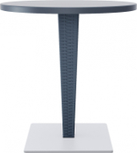 Стол пластиковый плетеный Siesta Contract Riva, антрацит