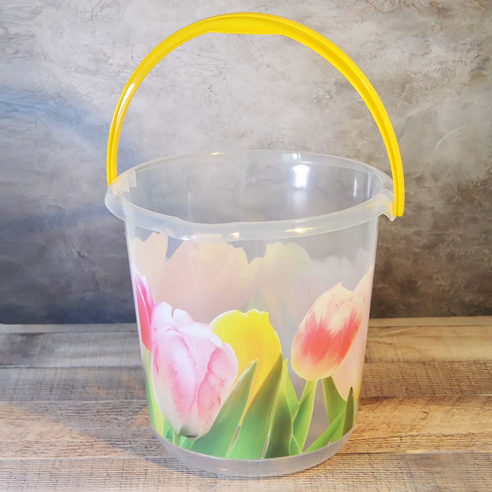 Ведро 5л "Деко. Тюльпаны"