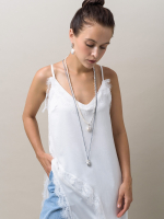 Колье "Cord Pearl" Gray с жемчугом