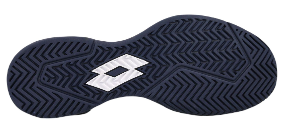 Мужские кроссовки теннисные Lotto Mirage 600 III ALR - all white/dress blue/blue