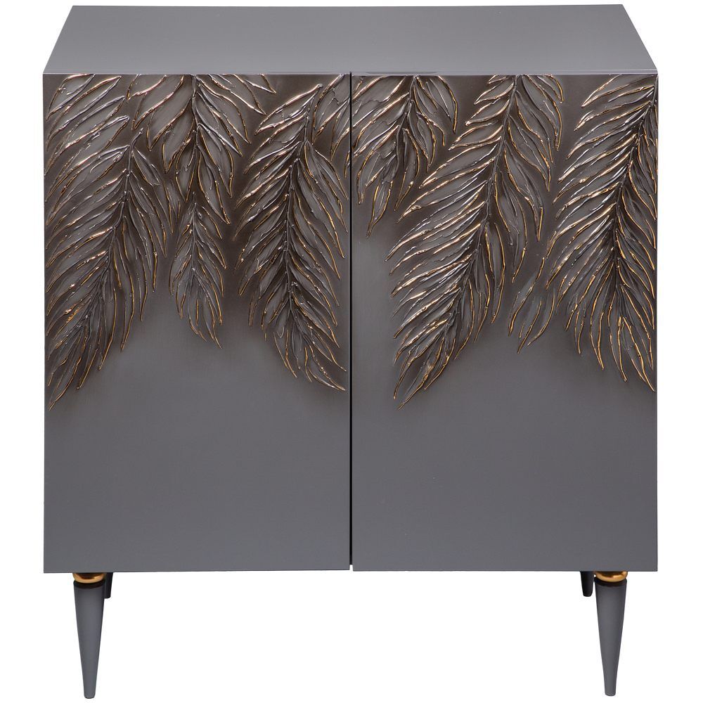 Комод Тропик Классик с 2 полками Серый Голд