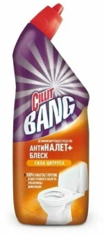Дезинфицирующее средство для унитаза 750 мл Cillit Bang антиналёт + блеск