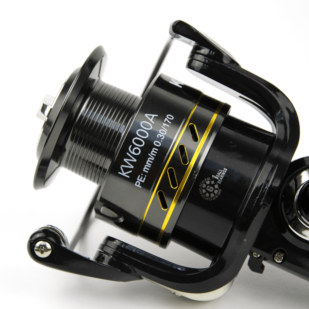 Катушка безынерционная с байтраннером Kaida KW (6000, 6+1BB, мет. шпуля)