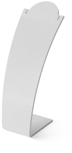 Бюст для колье/изогнутый/2 прорези/Н-180 мм./ПЭТ карман