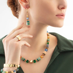 Колье Coeur de Lion Green-Blue-Peach 3039/10-0551