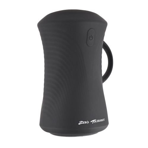 Черный вибромастурбатор с гироскопом Gyro Stroke