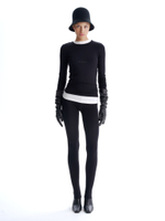 Леггинсы из трикотажа со штрипками "(dis)balance" черные