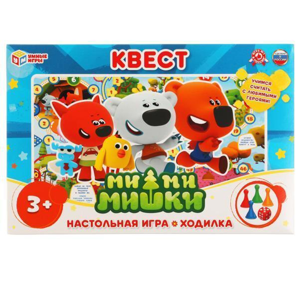 Игра-ходилка "Квест. МиМиМишки" коробка 4680107902290 (Умные игры)